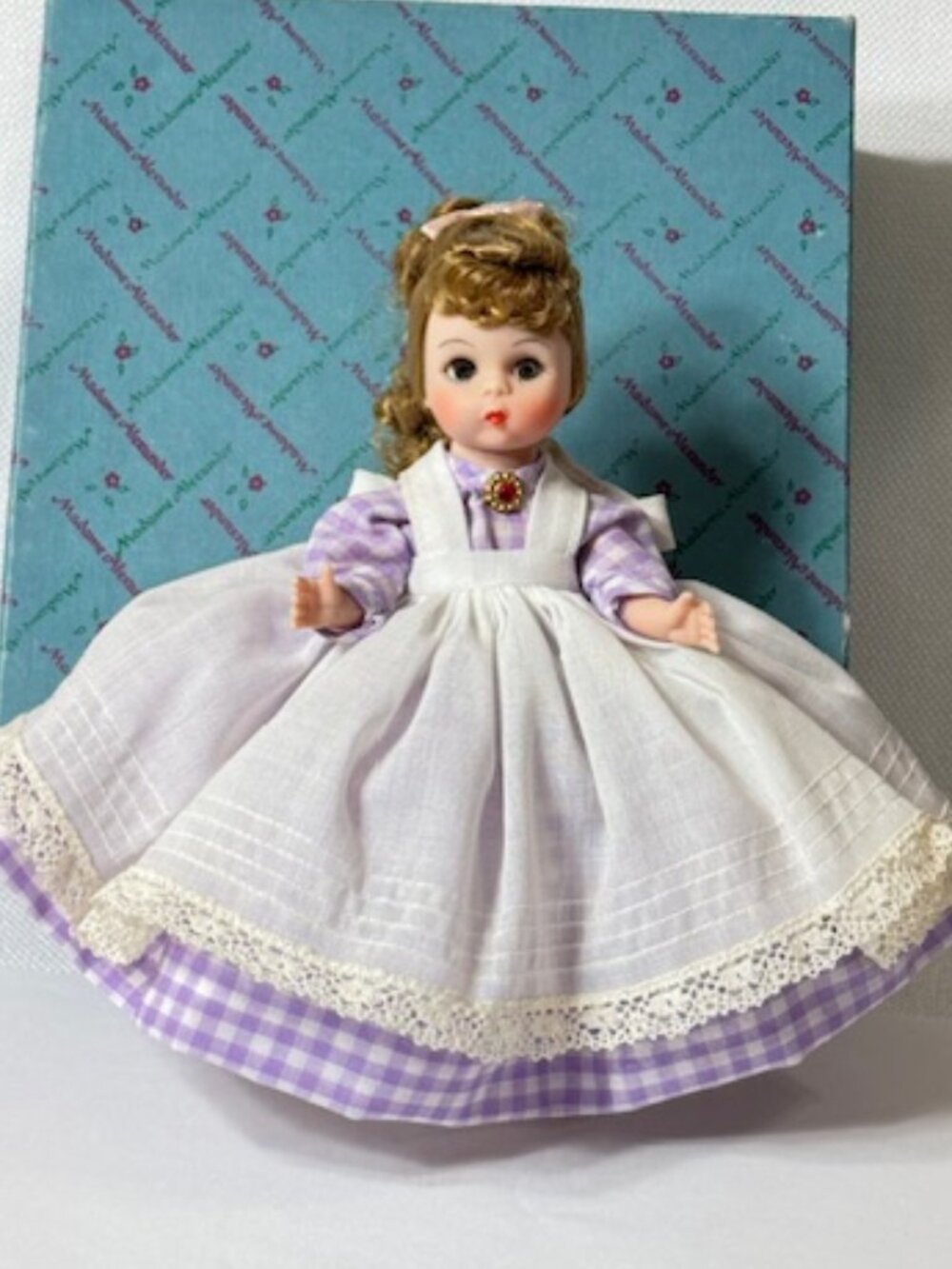 Madame Alexander restrung 8" Meg Little Women doll.
